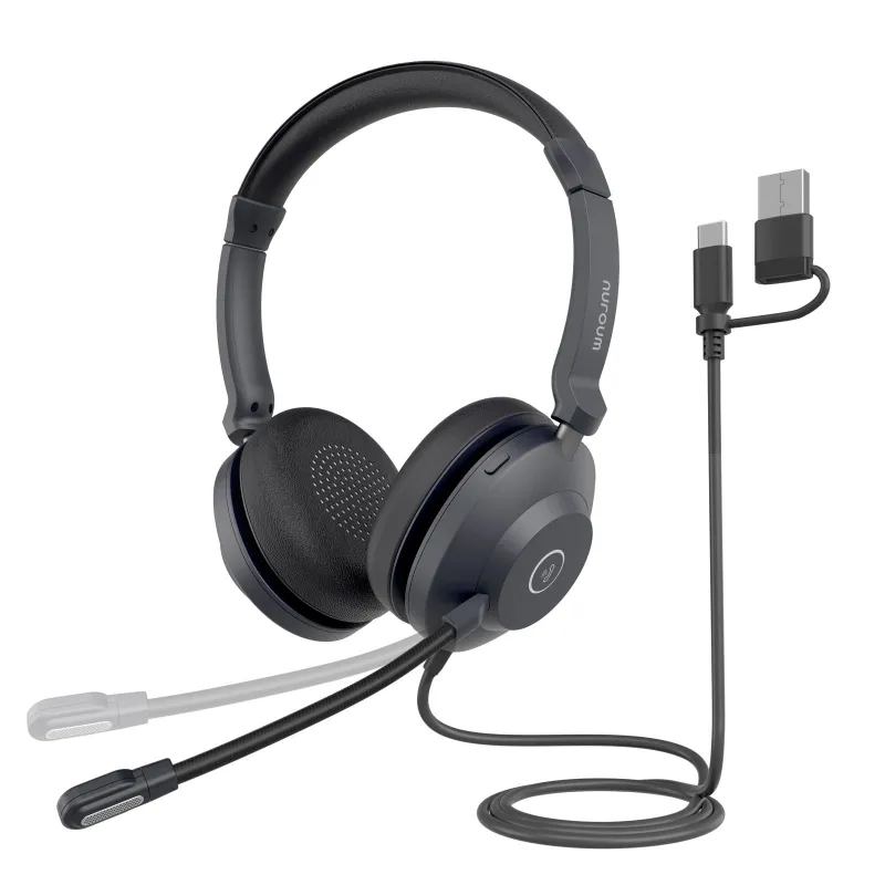 Nuroum HP21 auriculares empresariales con USB profesional