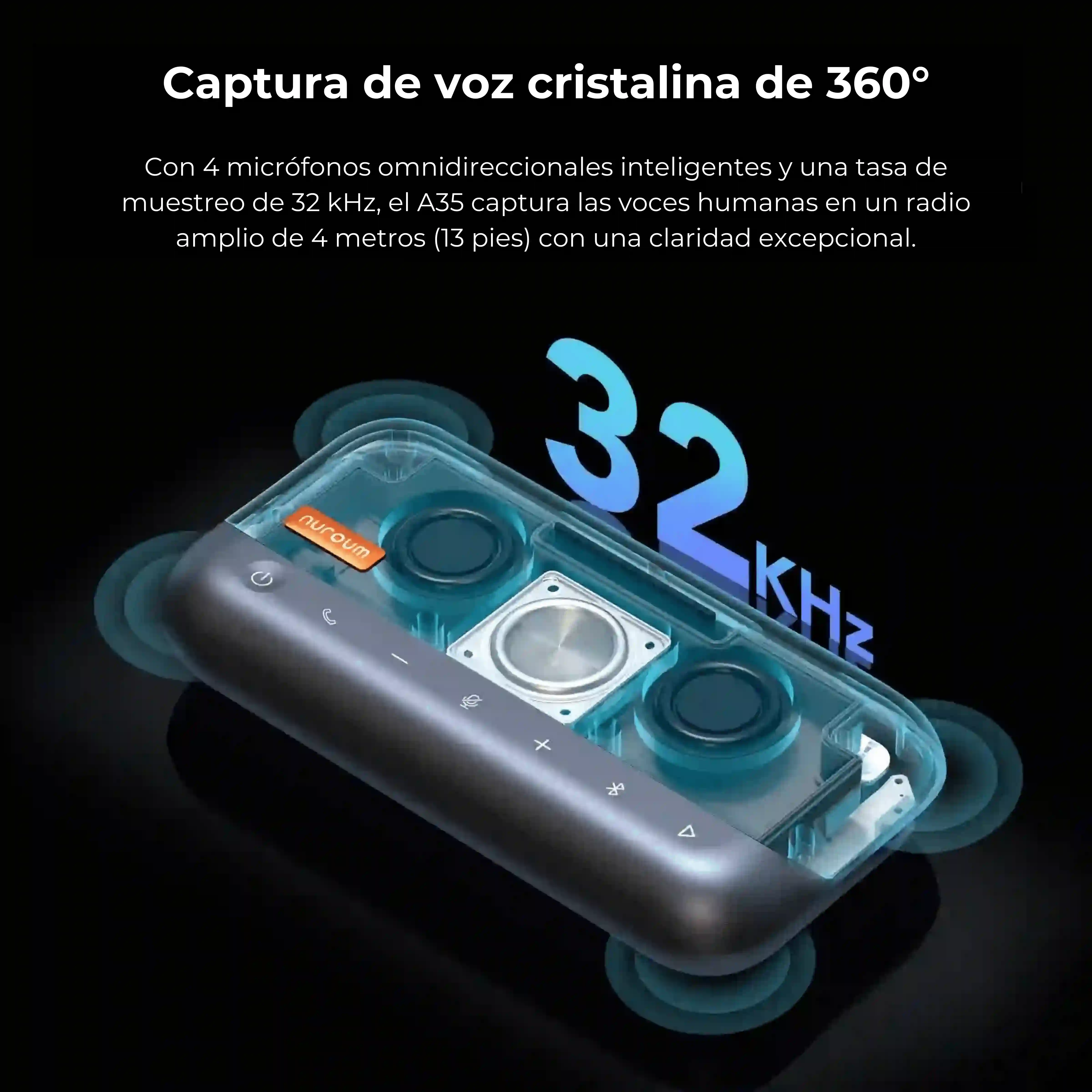 Kit de reunión A35*2 Daisy Chain Plus | Altavoz Bluetooth Audio Pro para comunicación cristalina