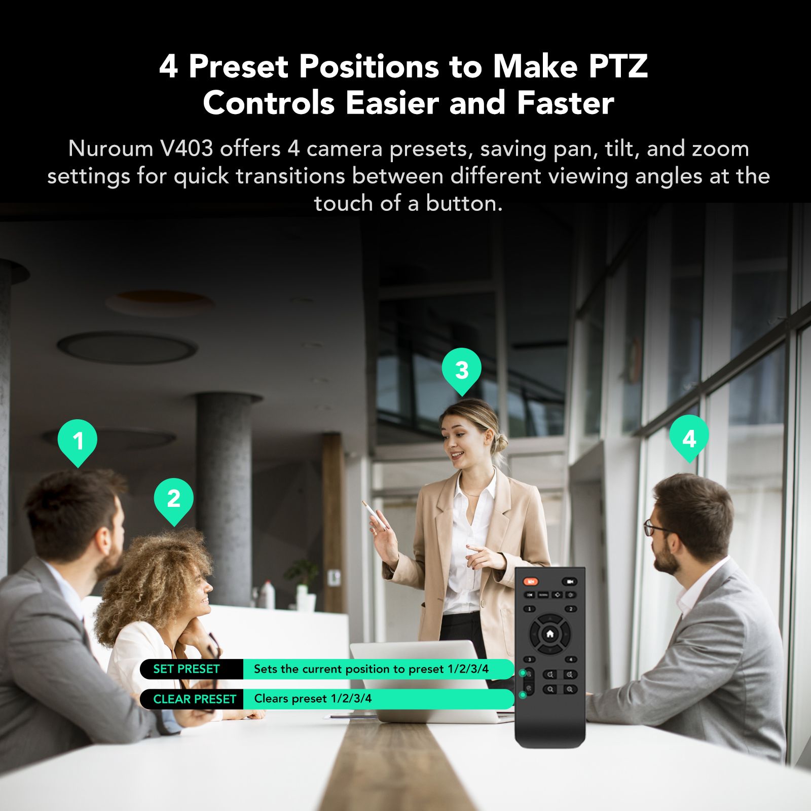 V403 PTZ Video Conference Webcam | Professional PTZ Webcam