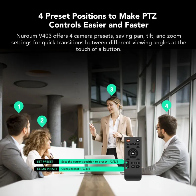 Nuroum V403 cámara óptica PTZ con IA