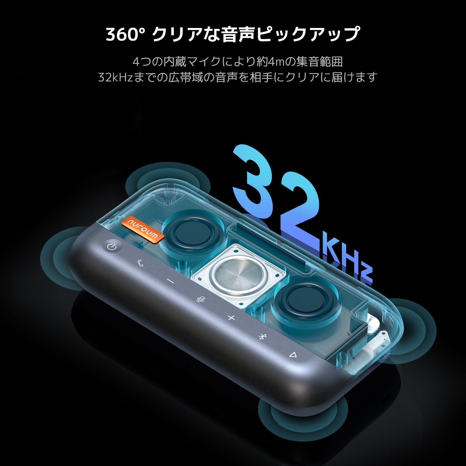 Bluetooth スピーカー A35スピーカーフォン | 会議のための卓越した音質