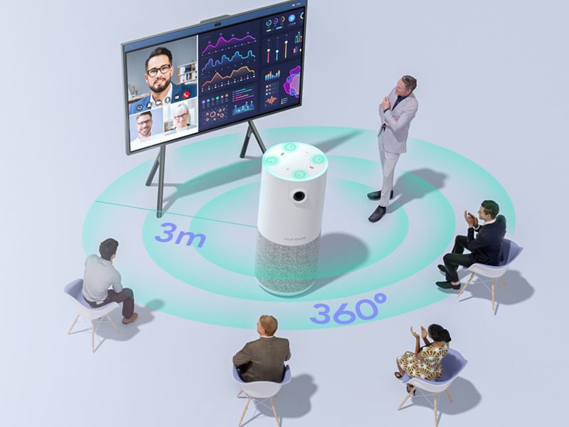 C10 All-in-one Conference Camera | 90° FOV, FHD 1080P, AI Noise-Cancel