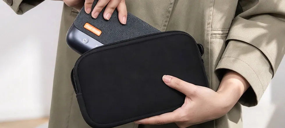 Portable A35 with carrying bag for business trips and home office