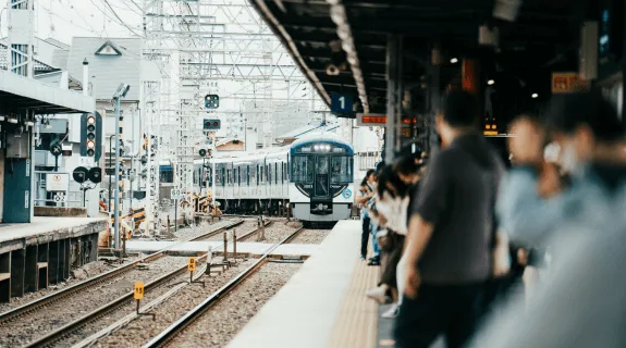 Waiting for a train