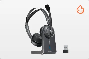 work from home headset with noise cancelling microphone nuroum hp31d