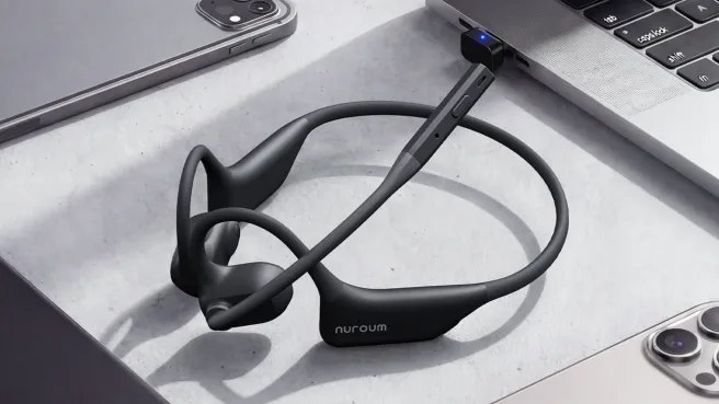 Nuroum OpenEar Pro 2 open-ear wireless headset with USB dongle for MacBook and PC
