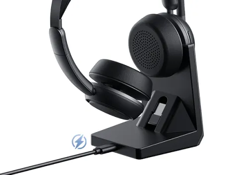 wireless headphone with noise cancelling mic with 2 charging ways