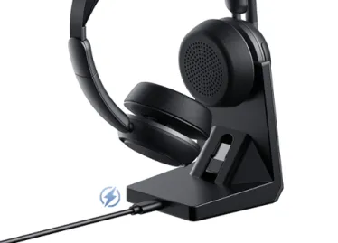 wireless headphone with noise cancelling mic with 2 charging ways