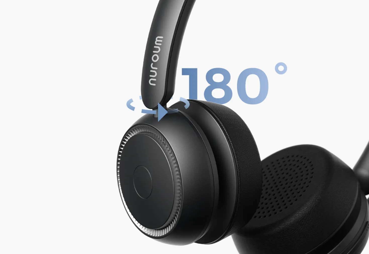 noise cancelling headphones for work with 180° rotatable ear muffss