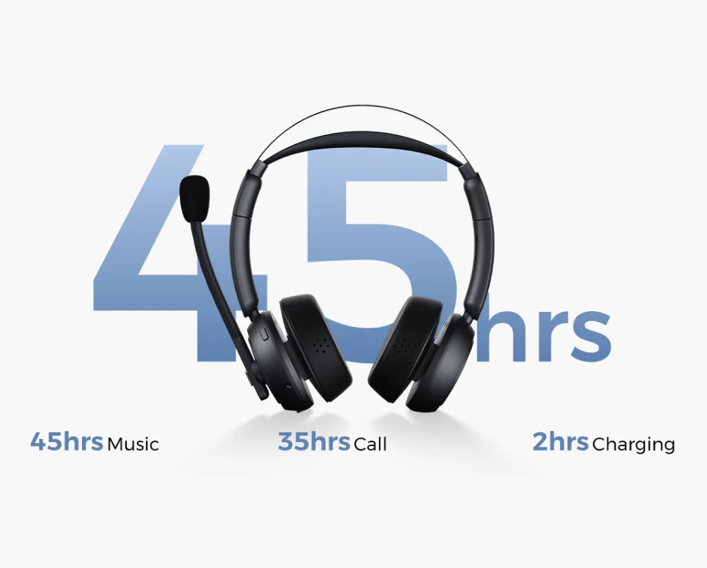 HP31D Noise Cancelling Headphones for Work | USB Dongle & Charging