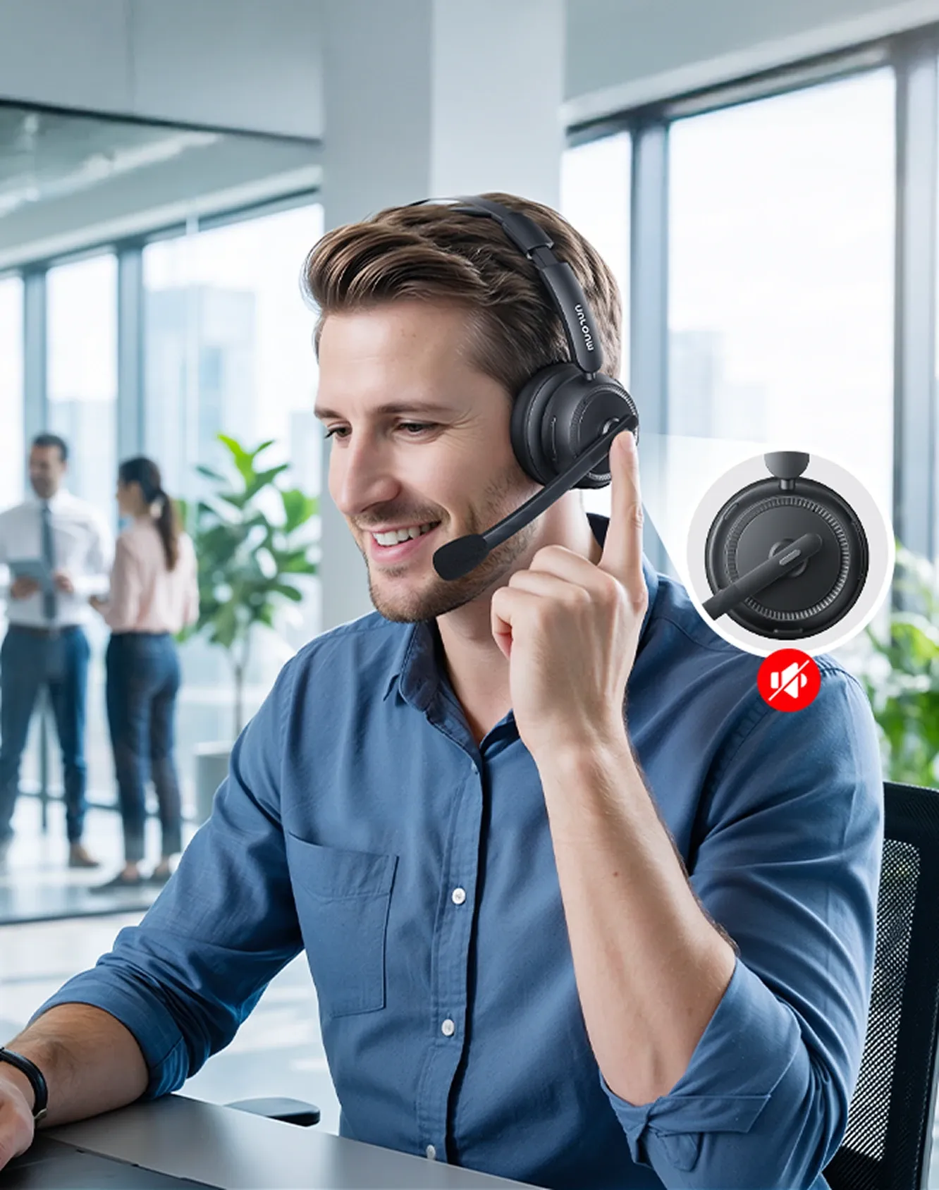 HP31D ワイヤレスヘッドセット｜AIノイズキャンセリング搭載（ENC