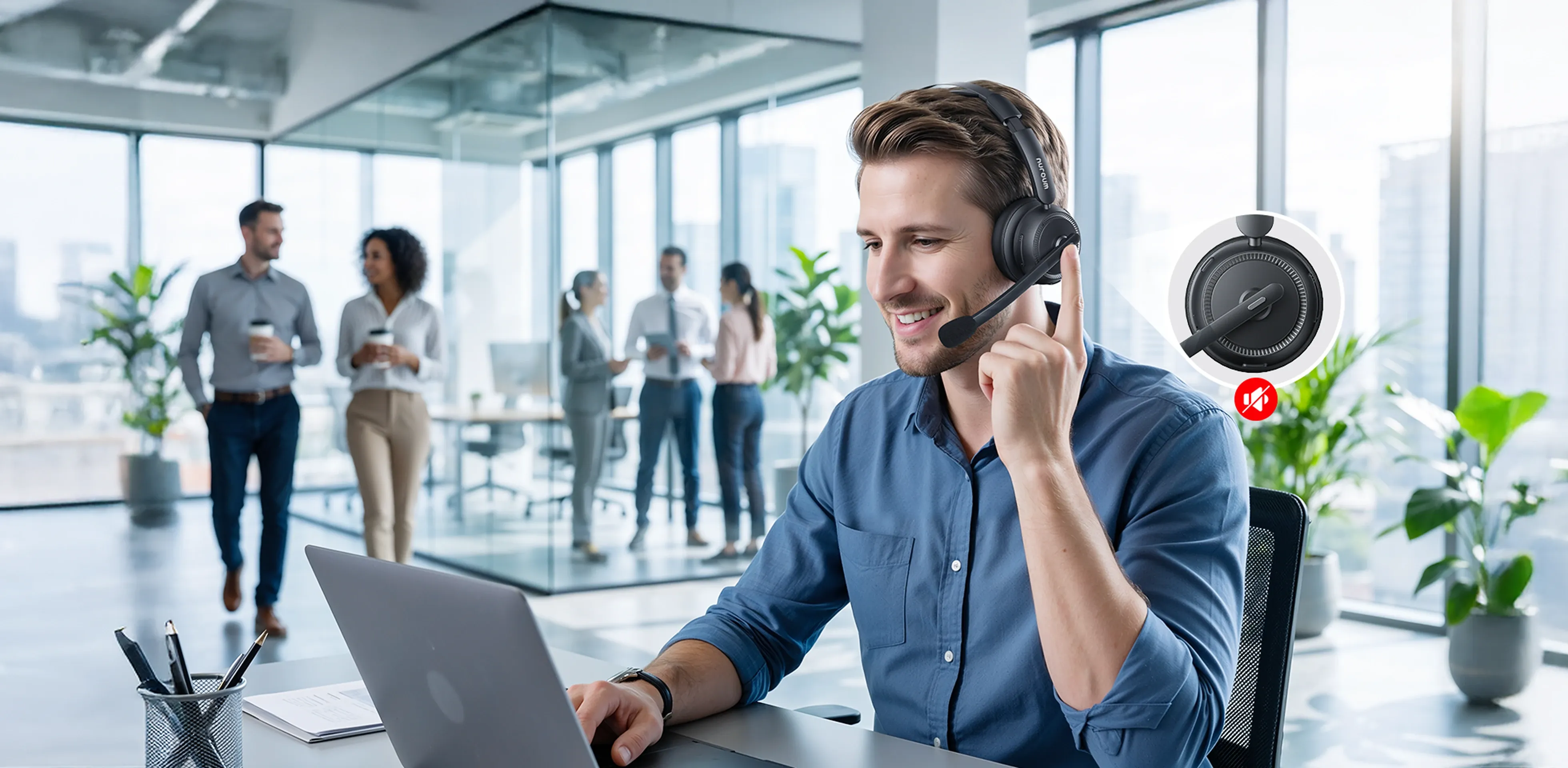 best noise cancelling headset with mic for working from home