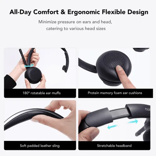 HP31S Wireless Headset with AI ENC Noise Cancellation | USB Dongle