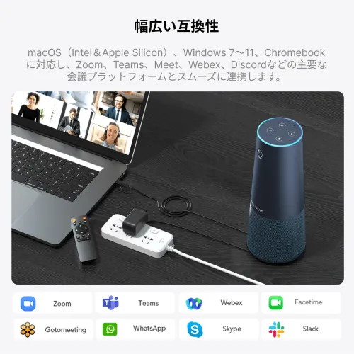 C40グループ会議用オールインワン2K会議カメラ