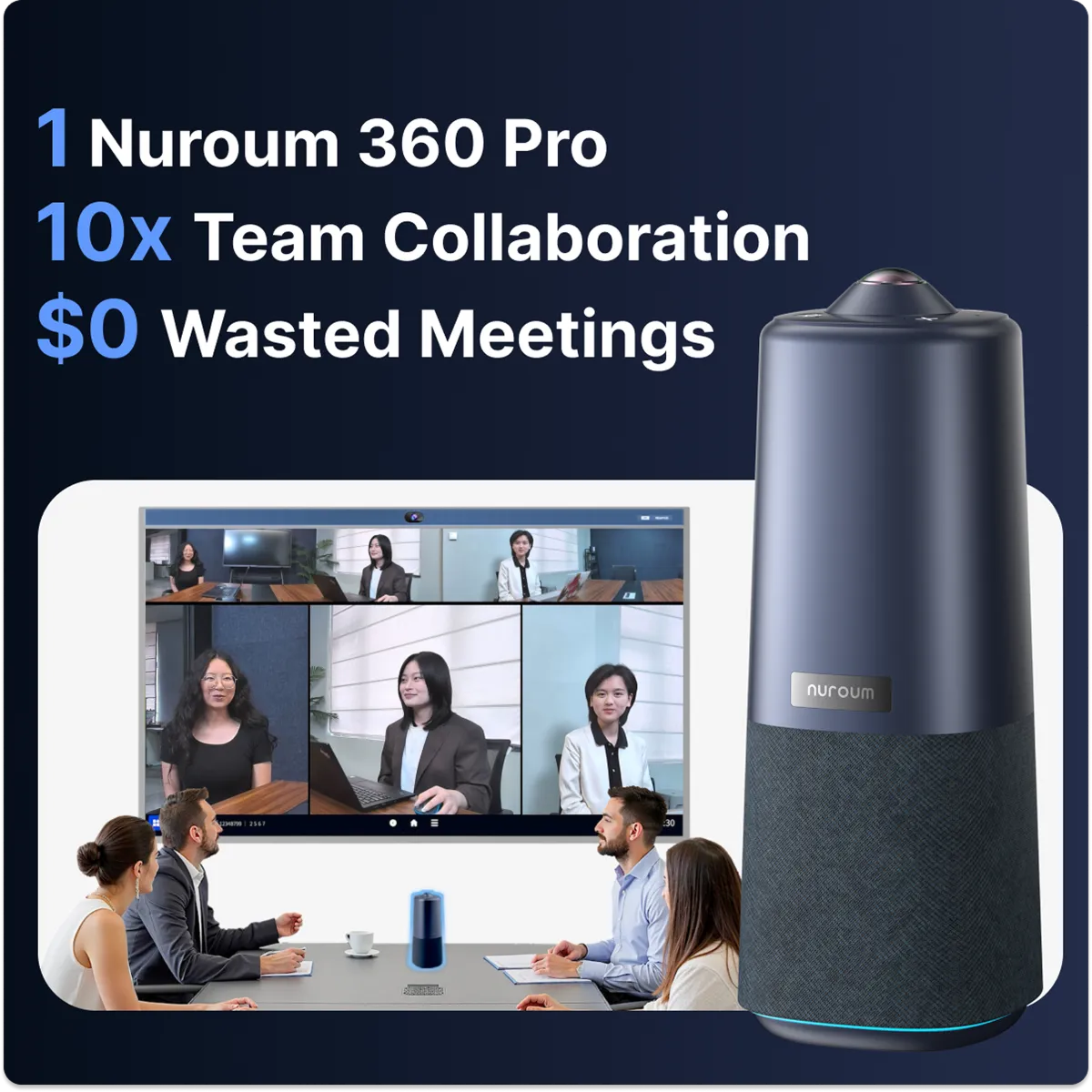 conference room camera for 0 zoom fatigue