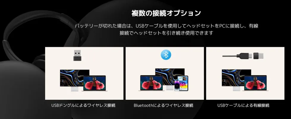 Nuroum HP31D ヘッドセットワイヤレス