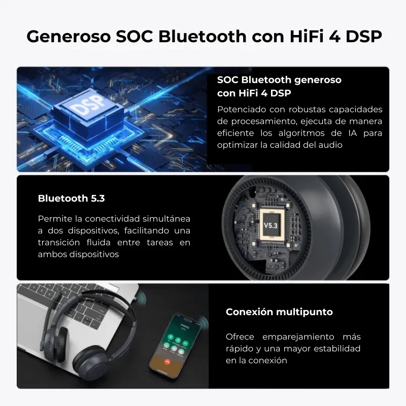HP31S Comodidad ante todo auricular Bluetooth diseñado para llamadas de conferencia sin ruido