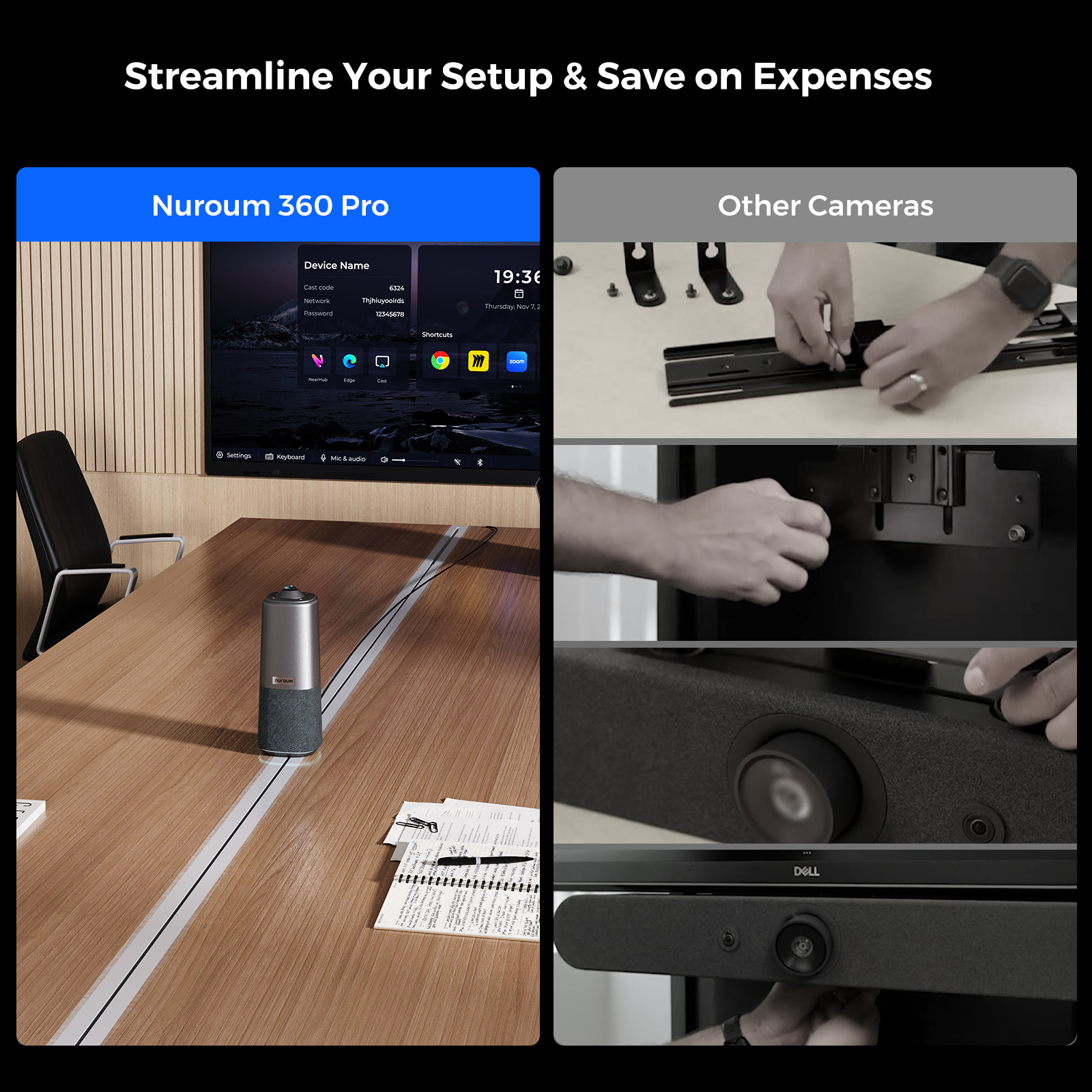 360° Conference Room Camera, Video Conferencing Solution - Nuroum