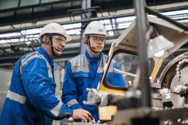 males factory workers