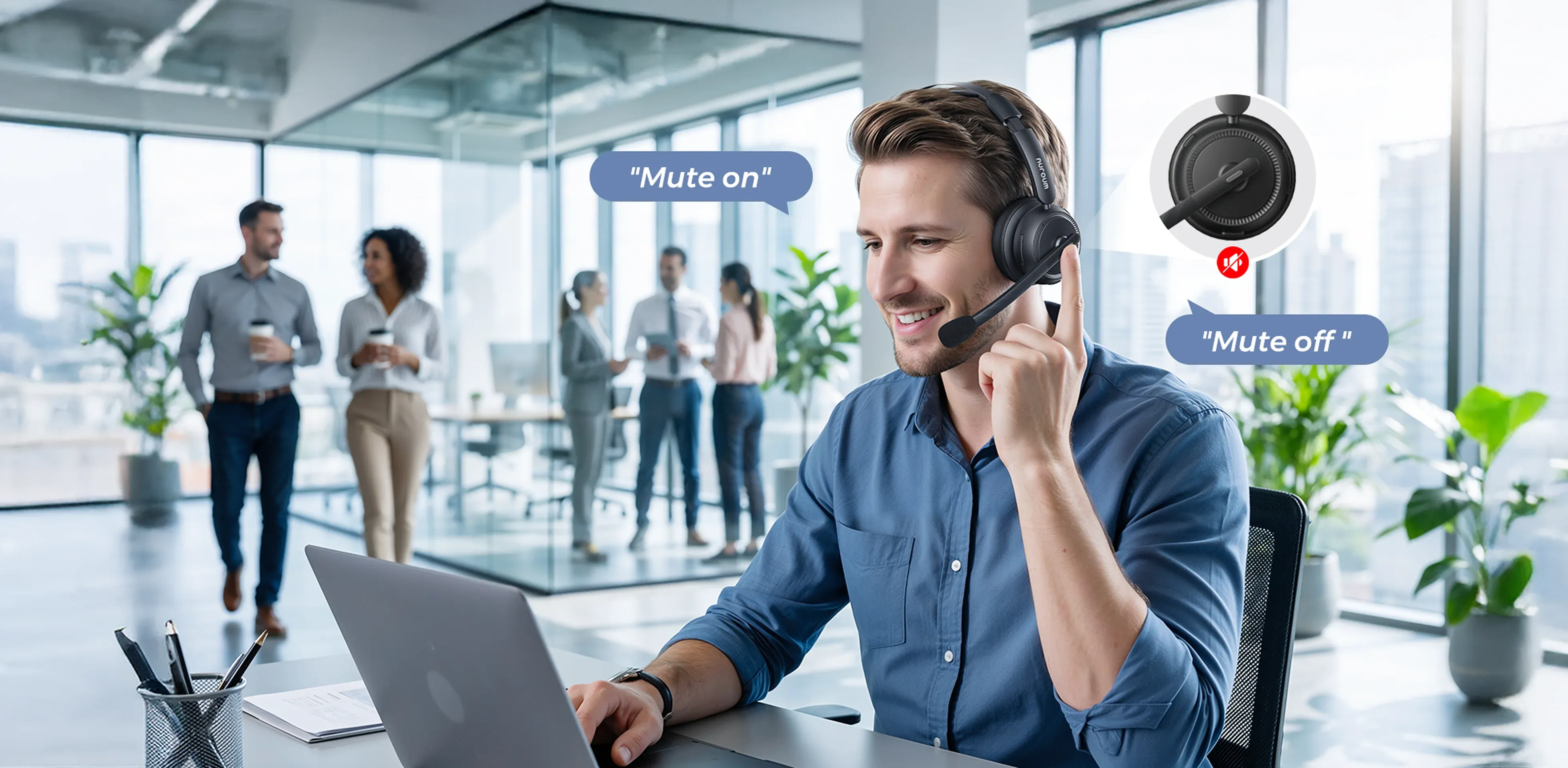 best noise cancelling headset with mic for working from home