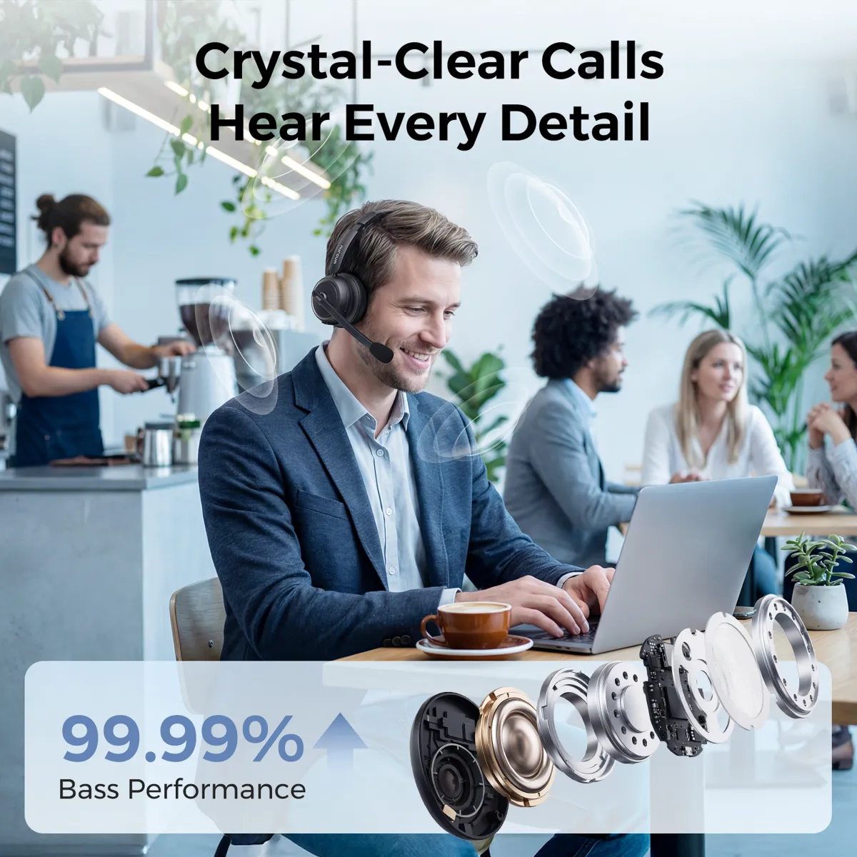 noise cancelling headphones for call center clear calls hp31d