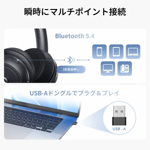 HP31D ワイヤレスヘッドセット｜AIノイズキャンセリング搭載（ENC