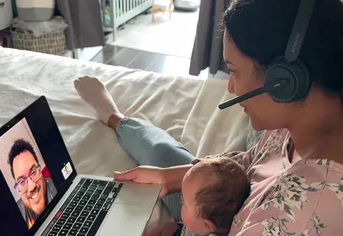 noise cancelling headphones for call center whf