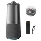 Nuroum 360 Pro C50 conference camera with remote control and USB-C to USB-A cable