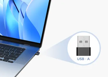 noise cancelling headphone with mic for office with one usb-a dongle