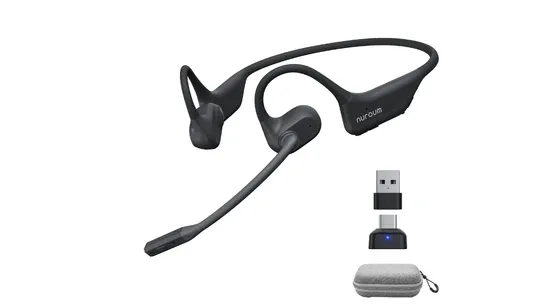 nuroum open ear headset case dongle
