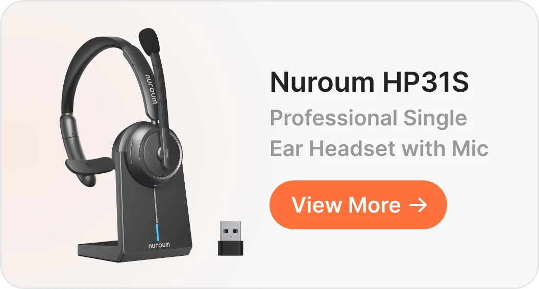 nuroum single ear headset with mic