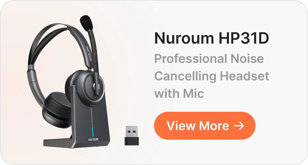 nuroum wireless headset with mic