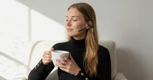 open ear headeset with mic comfort 628
