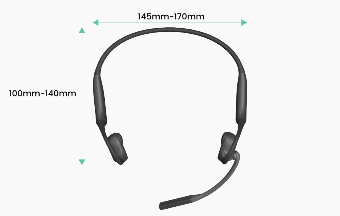 open ear headset with mic