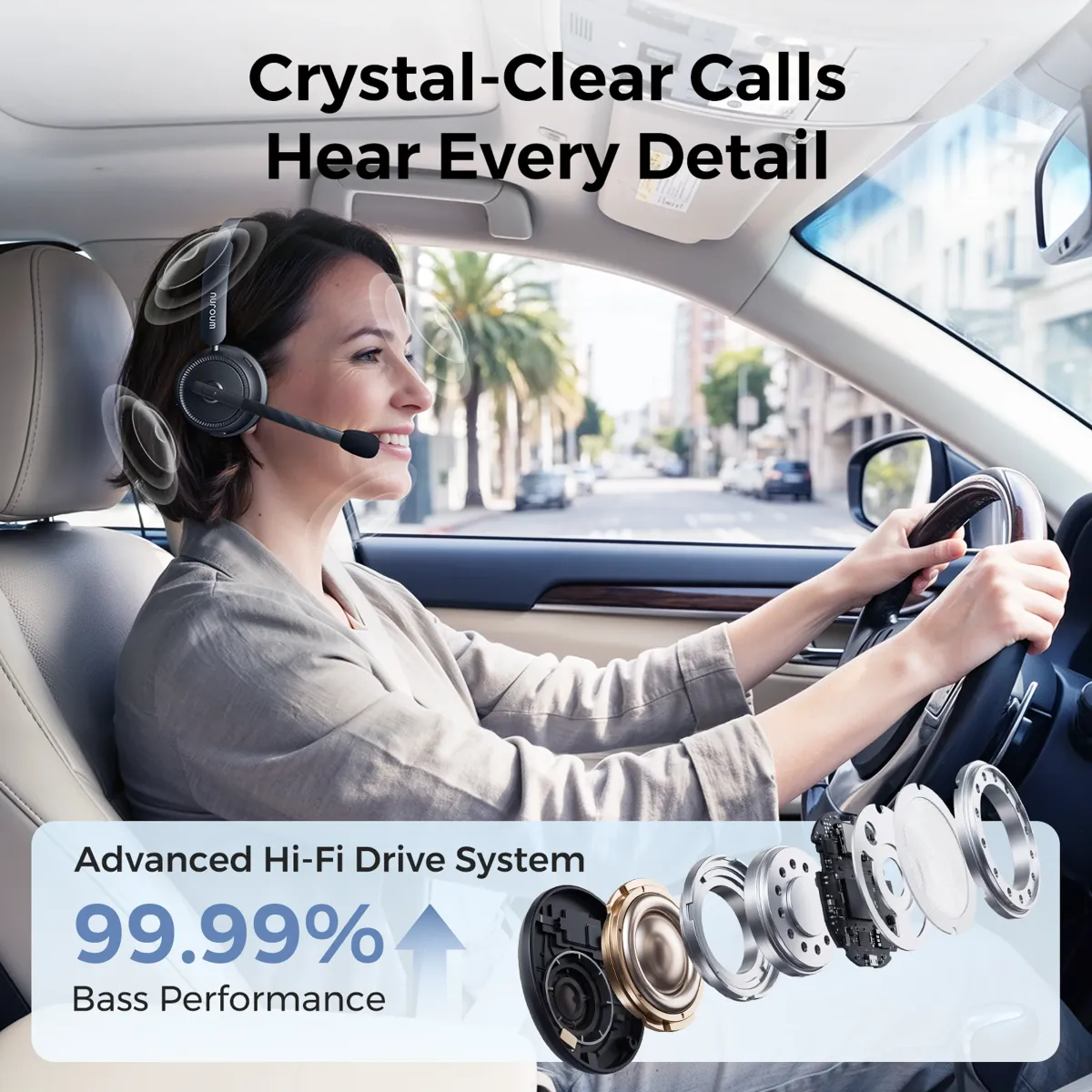 single ear bluetooth headset clear calls