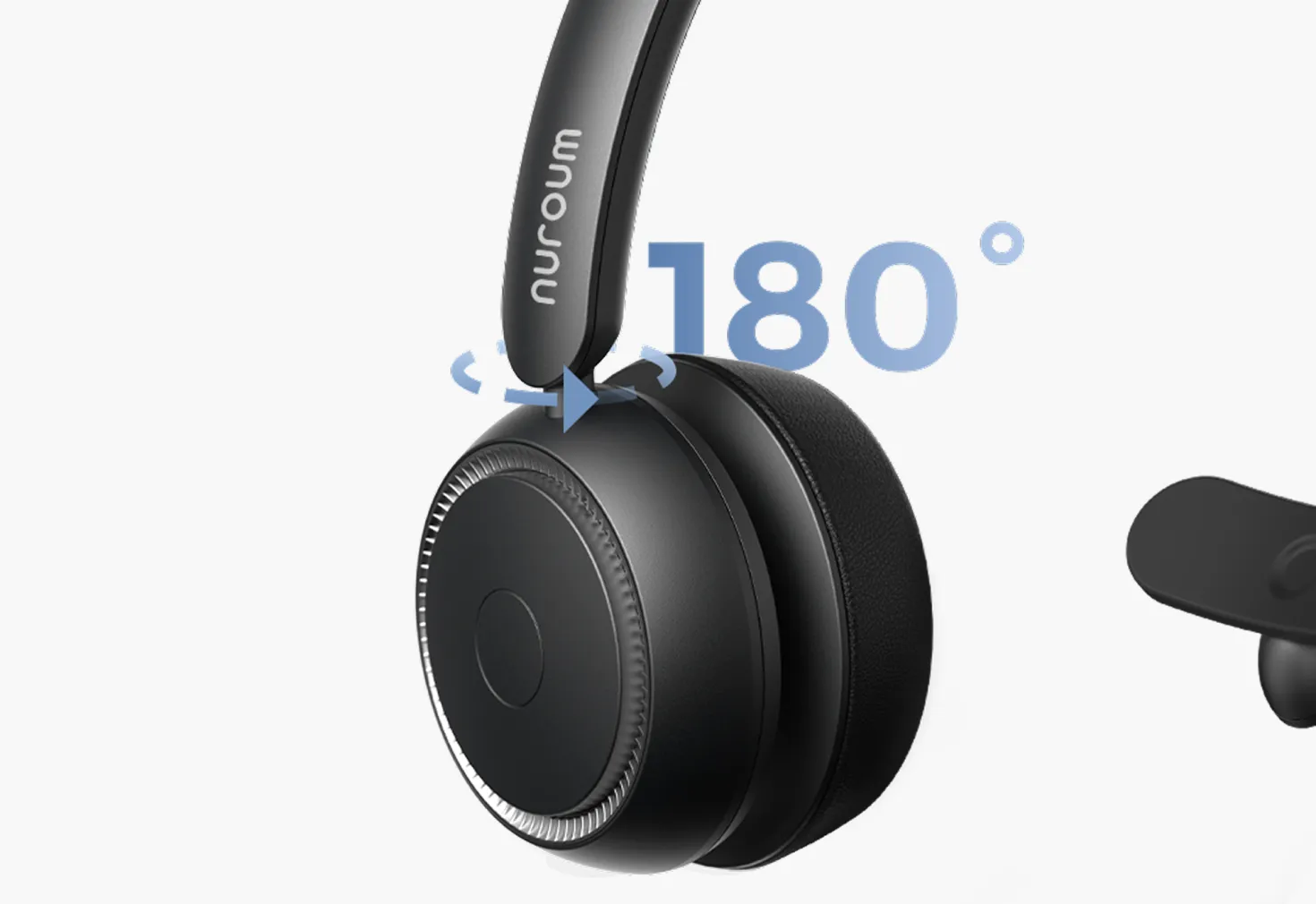 noise cancelling headphones for work with 180° rotatable ear muffss