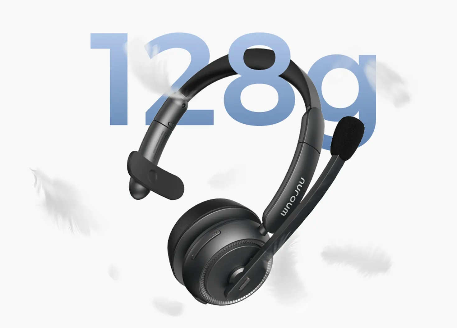 noise cancelling headphones for work 250° swivel earcups