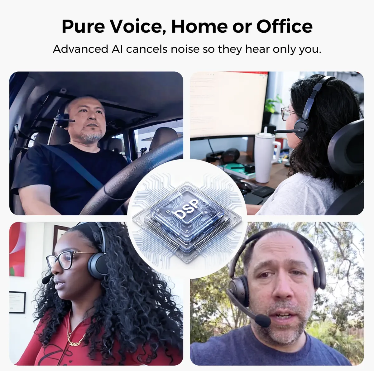 single ear headset with mic scenario