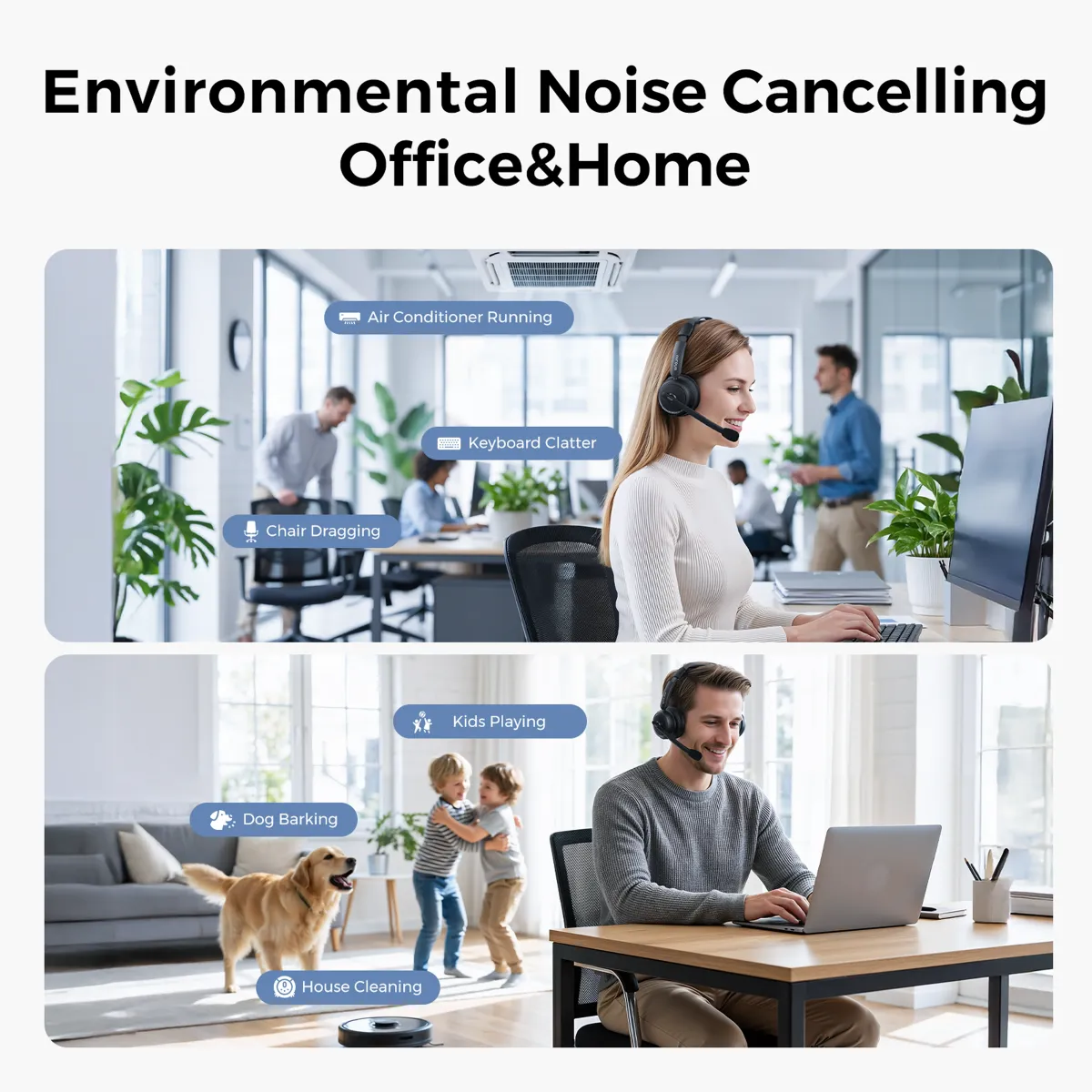 noise cancelling headphone black with powerful noise cancelling