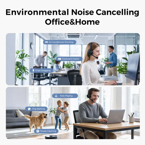 noise cancelling headphone black with powerful noise cancelling