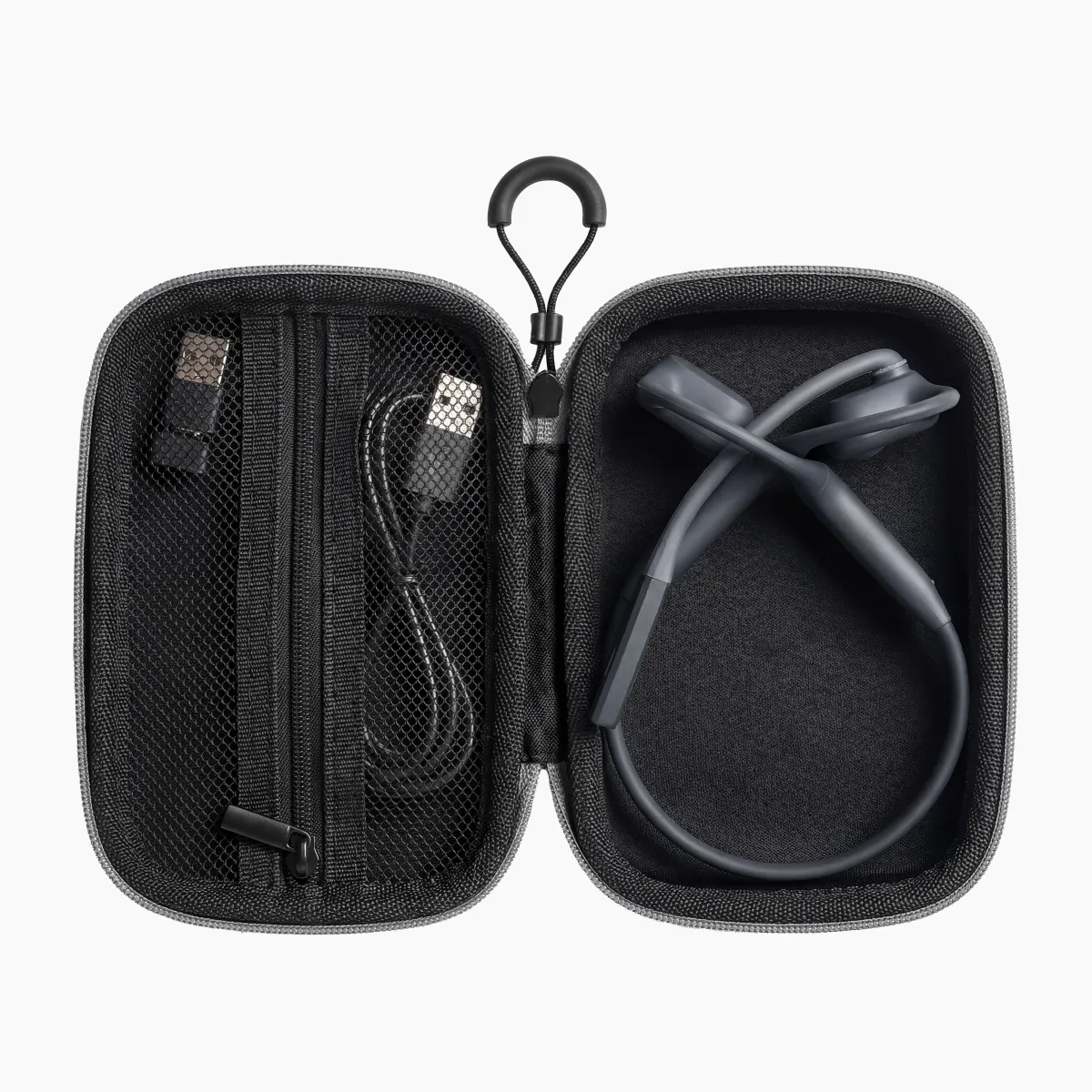 wireless headset with mic for work carrying case